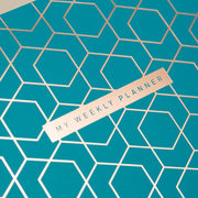 Matilda Myres | A5 Daily List Pad with 100 Sheets and Magnetic Strip | Teal