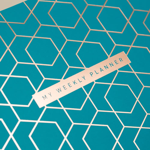 Matilda Myres | A5 Daily List Pad with 100 Sheets and Magnetic Strip | Teal