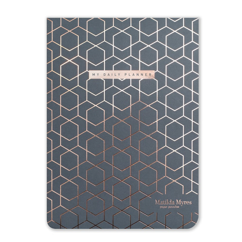 Matilda Myres | A5 Daily List Pad with 100 Sheets and Magnetic Strip | Grey