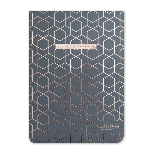 Matilda Myres | A5 Daily List Pad with 100 Sheets and Magnetic Strip | Grey