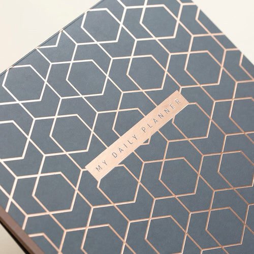 Matilda Myres | A5 Daily List Pad with 100 Sheets and Magnetic Strip | Grey