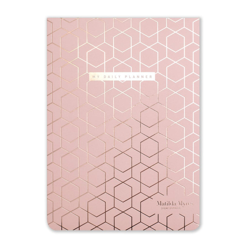 Matilda Myres | A5 Daily List Pad with 100 Sheets and Magnetic Strip | Pink