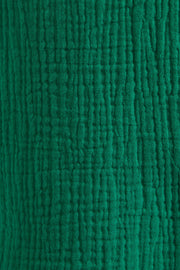 Abinaya Double Gauze Short Sleeved Shirt - Green