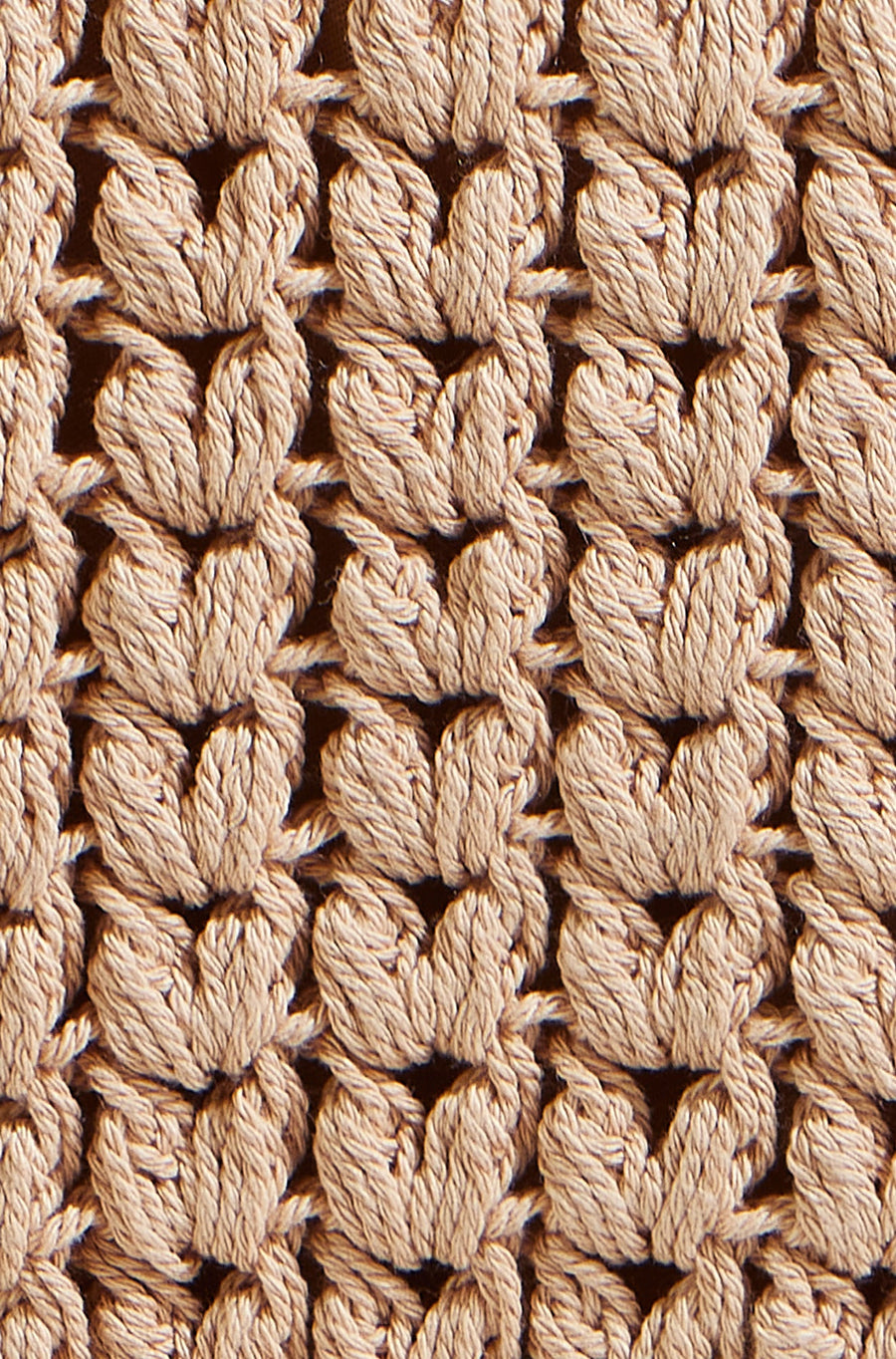 Yumi Brown Crochet Small Cross Body