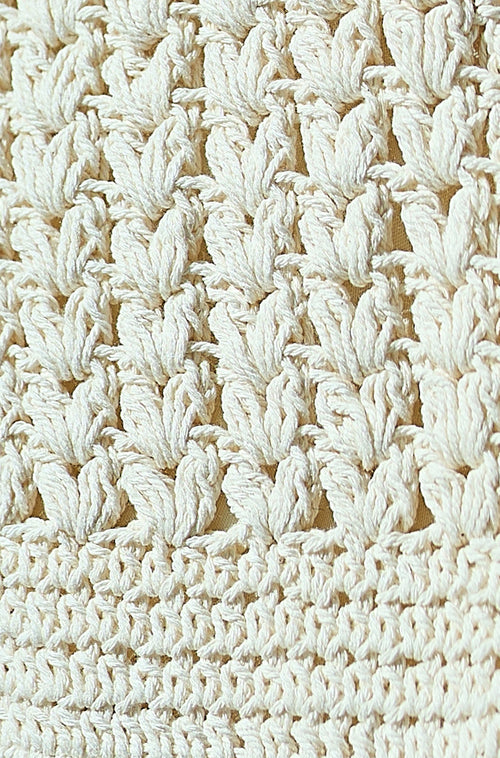 Yumi Ivory Crochet Small Cross Body