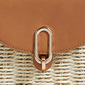 Yumi Natural Woven Bag With Top Handle