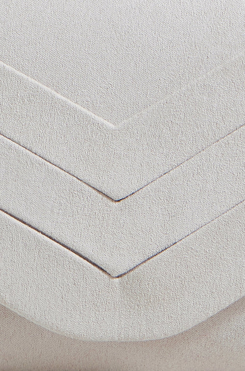 Yumi Ivory Shimmer Envelope Clutch Bag