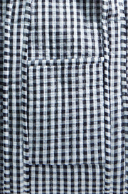 Yumi Black Gingham Quilted Shopper Bag