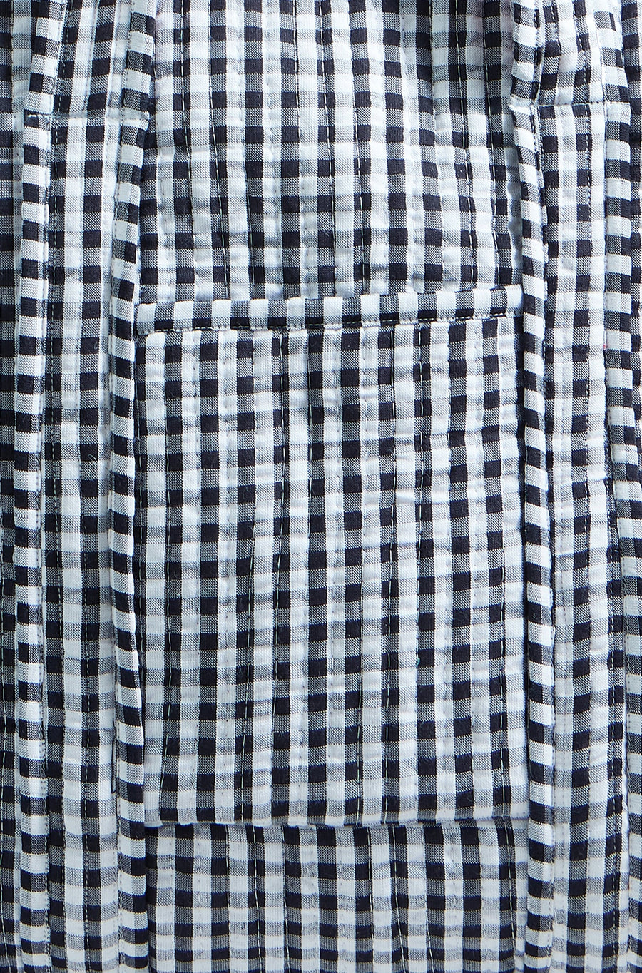Yumi Black Gingham Quilted Shopper Bag