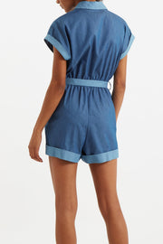 Addie Double Denim Playsuit