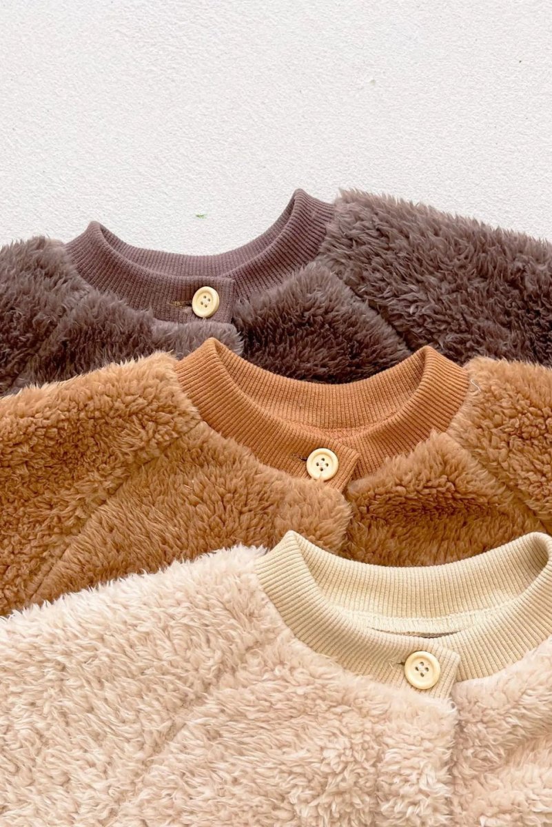 The Fur Bear Knitted Hooded Pramsuit
