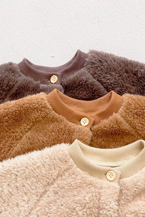 The Fur Bear Knitted Hooded Pramsuit