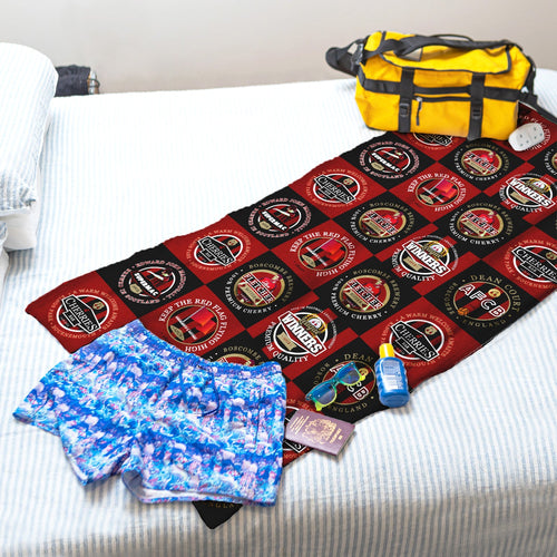 Bournemouth - Football Legends - Microfibre Beach Towel - 150cm x 75cm