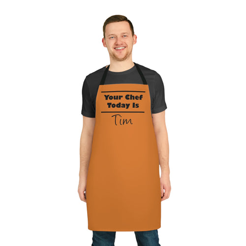 Personalised Kitchen Apron "Your Chef Today Is"
