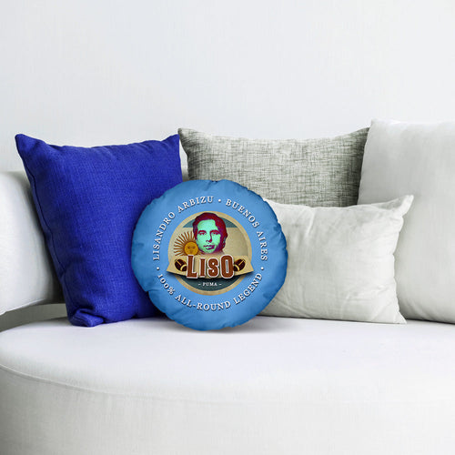 Argentina Rugby Union Liso  - Legend Collection - Circle Cushion 14"