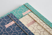 Matilda Myres | A5 Ruled Notebook with Rose Gold Foil | Grey