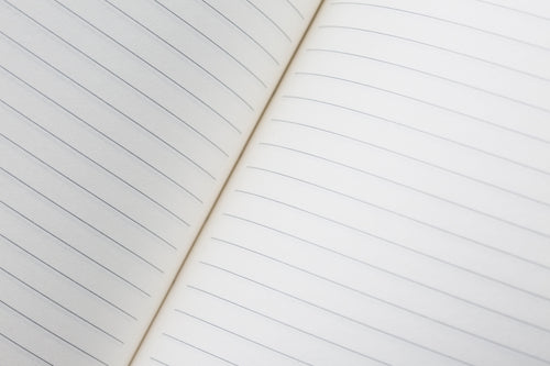 Matilda Myres | A5 Ruled Notebook with Rose Gold Foil | Ivory