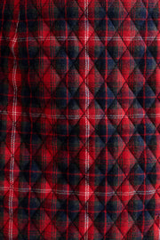Aubin Winter Check Quilted Mini Skirt – Red