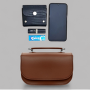 Aura Handmade Leather Bag - Chestnut