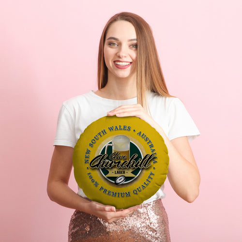 Australia Rugby League Churchill  - Legend Collection - Circle Cushion 14"