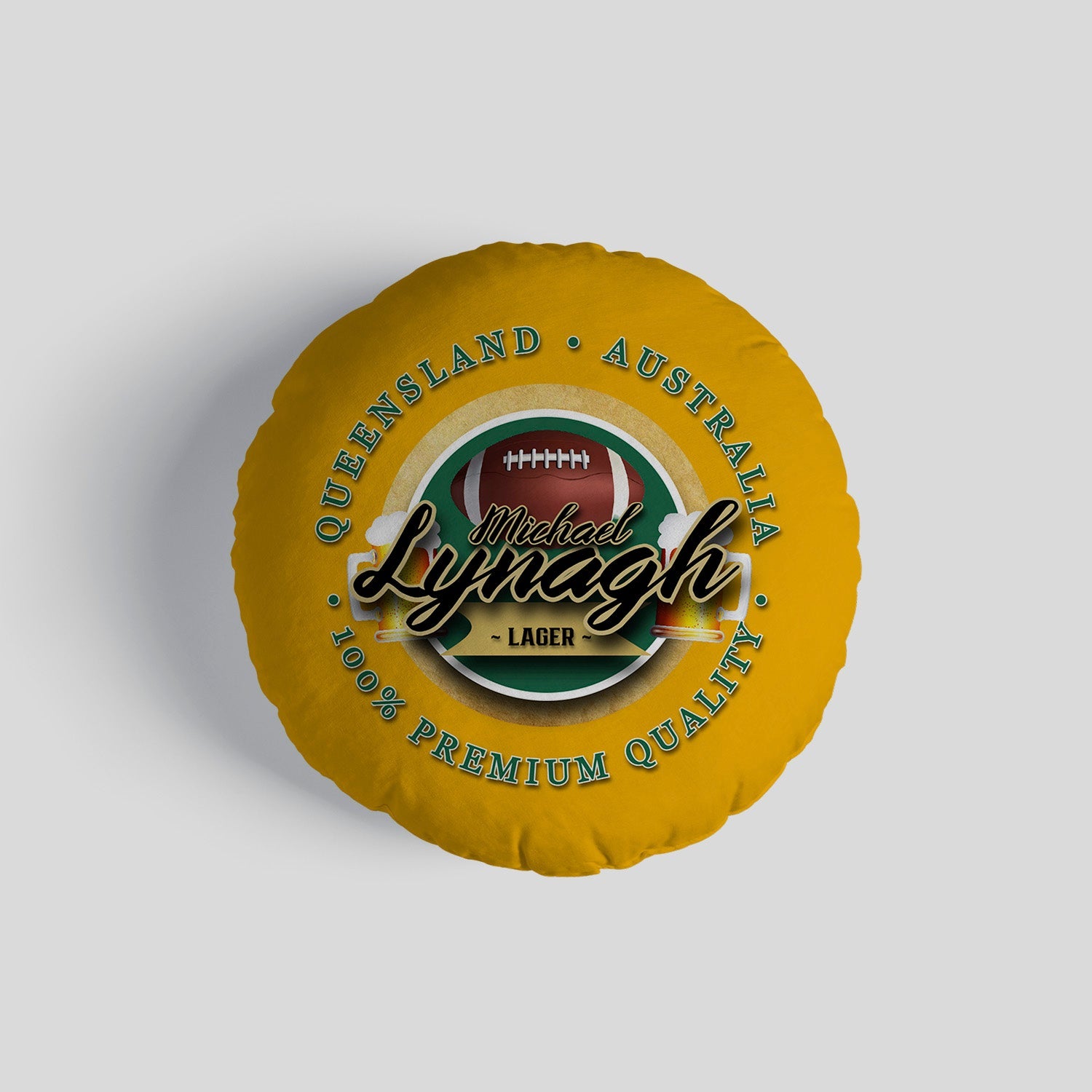 Australia Rugby Union Lynagh  - Legend Collection - Circle Cushion 14"