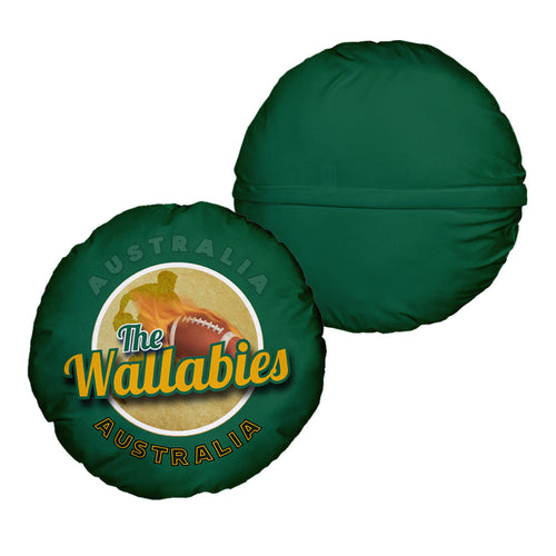 Australia Rugby Union Wallabies  - Legend Collection - Circle Cushion 14"