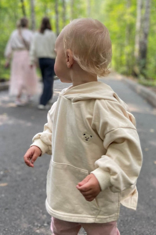 Cozy Nozi Bear Hoodie Cream or Brown
