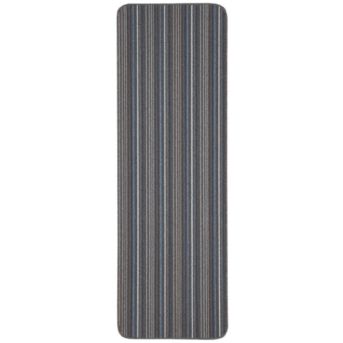 Stockholm Lead/Light Blue Washable Mat