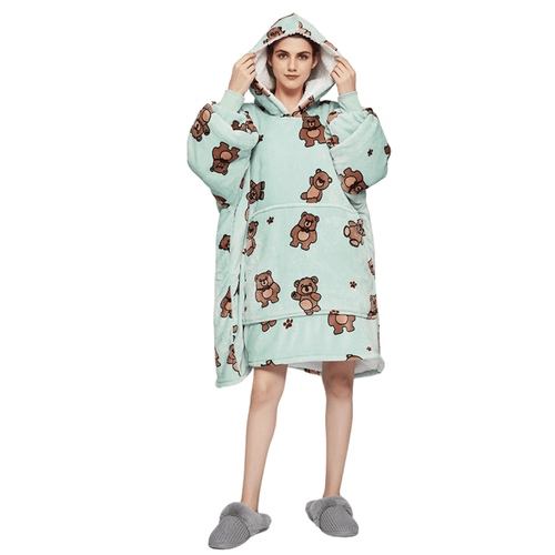 Unisex Oversized Plush Blanket Hoodie