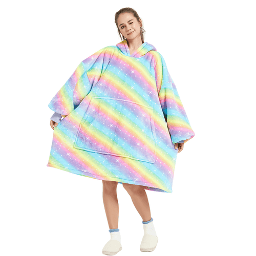 Unisex Oversized Plush Blanket Hoodie