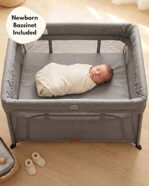 Airpod 3 Travel Cot Includes Newborn Insert - Light Grey