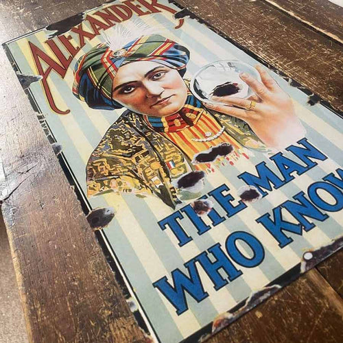 Alexander The Great Metal Sign