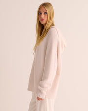 Ivory Alpaca Blend Hoodie