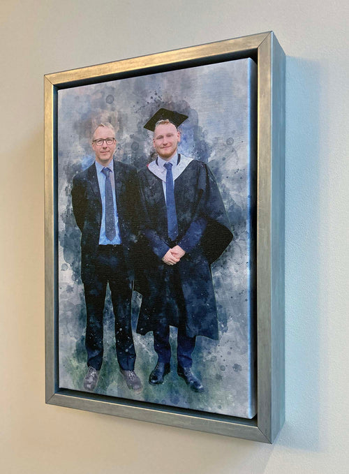 Personalised Watercolour Portrait - Canvas