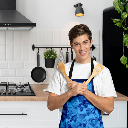 Manchester Blue Montage - Water-Resistant Adults Apron
