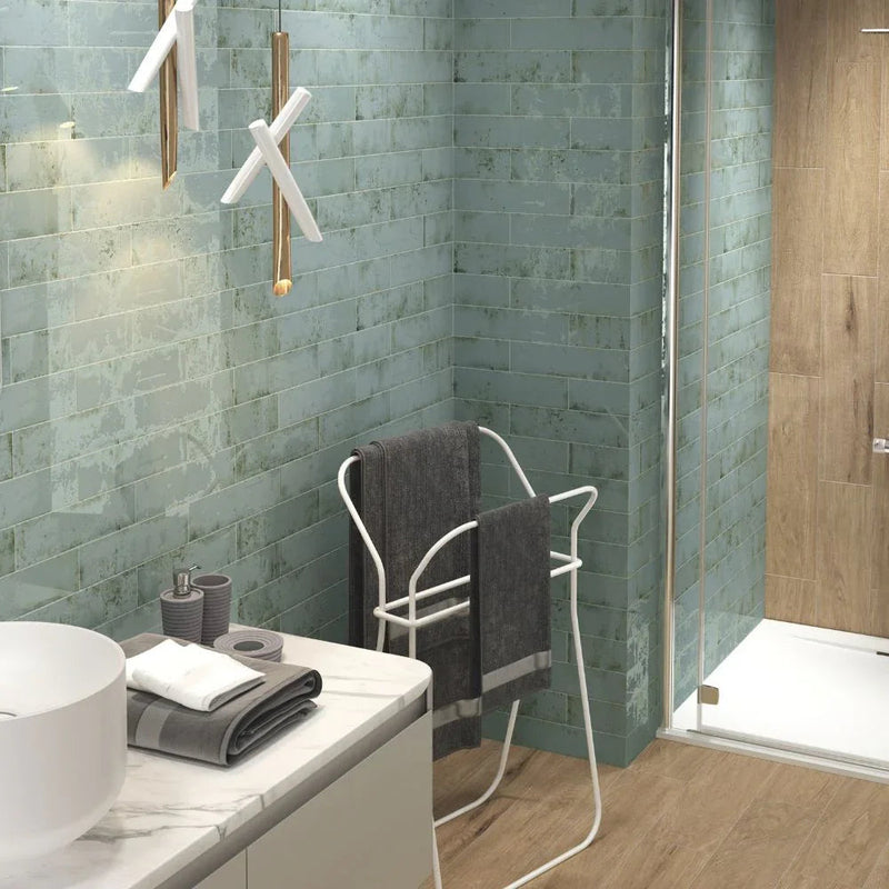 Aqua Ore Teal Subway Tile 7.5 x 30cm