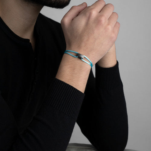 Carbon Regent Cord Bracelet