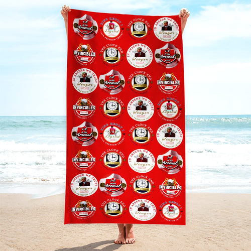 The Gooners - Football Legends - Microfibre Beach Towel - 150cm x 75cm