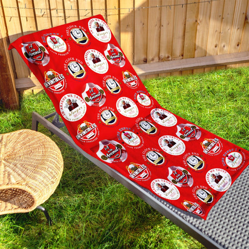 The Gooners - Football Legends - Microfibre Beach Towel - 150cm x 75cm