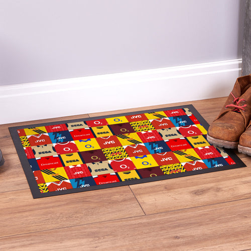 The Gooners Kit Montage - Retro Door Mat - 60cm x 40cm