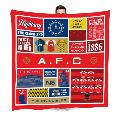 The Gooners History - Fleece 150cm X 150cm