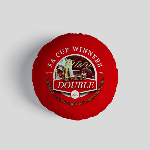 The Gooners Double - Football Legends - Circle Cushion 14"