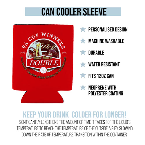 The Gooners Double - Football Legends - Can Cooler