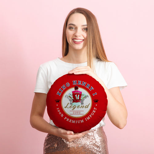 The Gooners Henry - Football Legends - Circle Cushion 14"