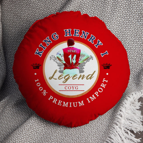 The Gooners Henry - Football Legends - Circle Cushion 14"