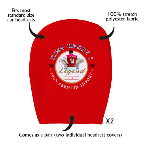 The Gooners Henry - Football Legends - Headrest Cover
