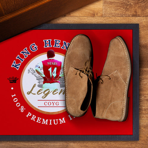 The Gooners Henry  - Football Legends - Door Mat -60cm X 40cm