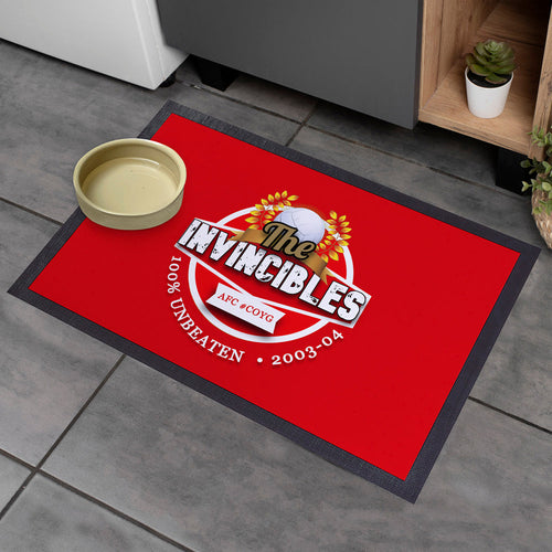 The Gooners Invincible  - Football Legends - Door Mat -60cm X 40cm