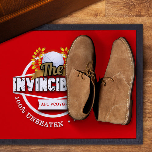 The Gooners Invincible  - Football Legends - Door Mat -60cm X 40cm