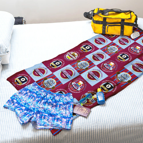 Aston Villa - Football Legends - Microfibre Beach Towel - 150cm x 75cm